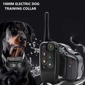 1000m Remote Control Dog Training Collar: Shock Vibration Sound Trainer