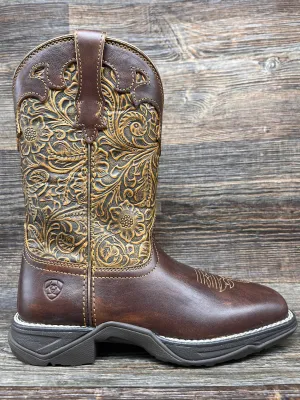 10042421 Women's Anthem Savanna Square Toe Western/Work Boot by Ariat