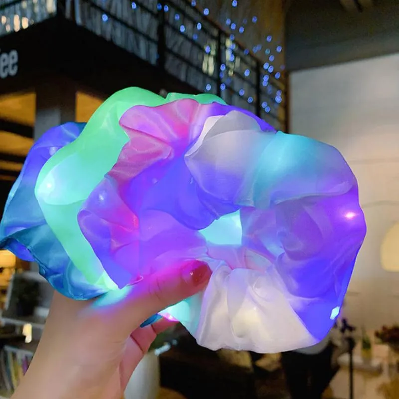 2021 Colorful Led Scrunchy Hair Bands