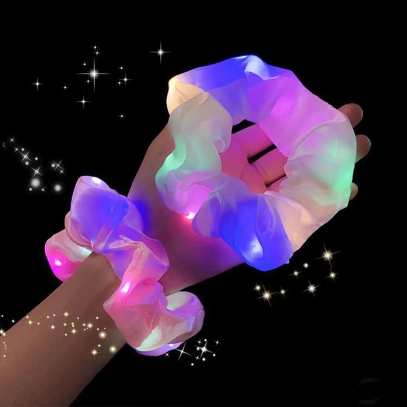 2021 Colorful Led Scrunchy Hair Bands