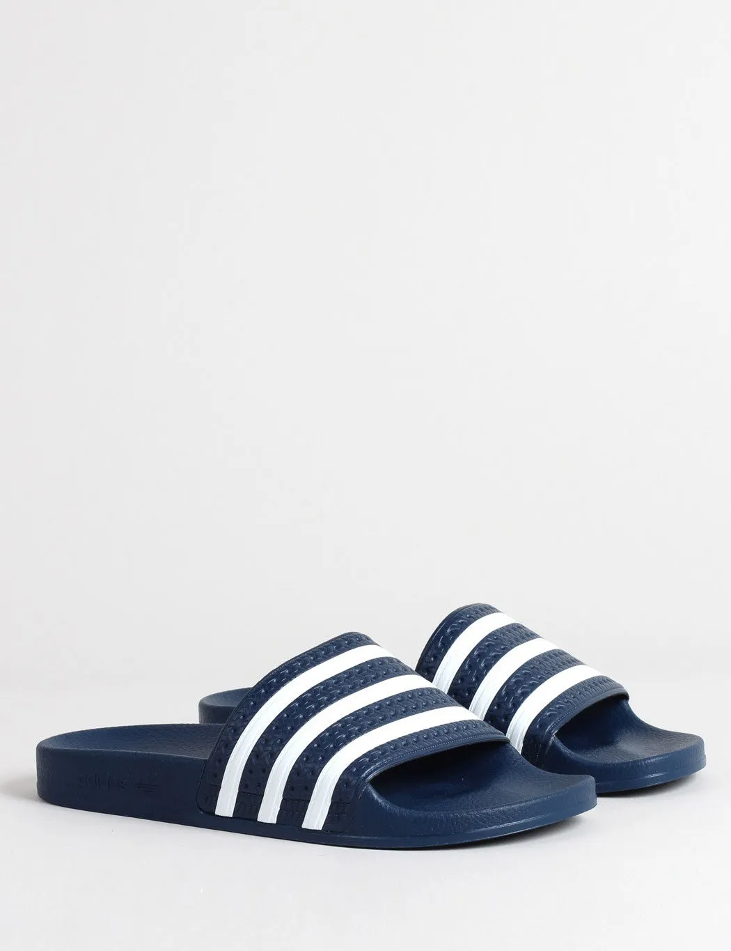 adidas Adilette Slides - Navy/White