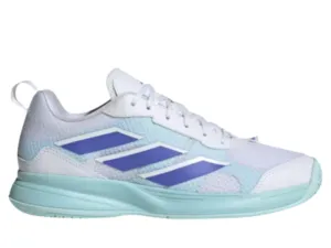 Adidas AvaFlash Clay Ladies Tennis Shoe (Cloud White/Cobalt Blue)