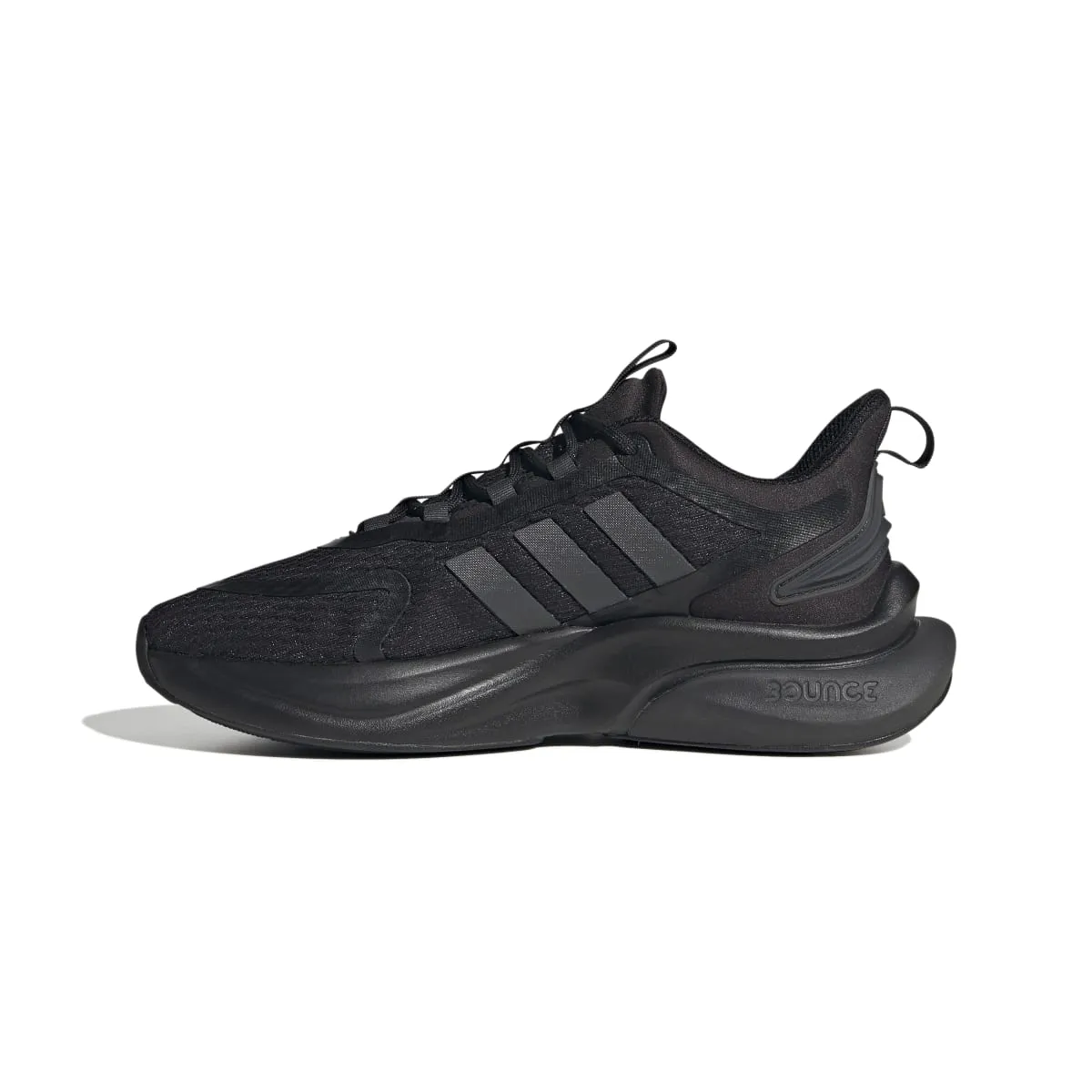 ADIDAS HP6149 ALPHABOUNCE  WMN'S (Medium) Black/Carbon/Gold Mesh Running Shoes