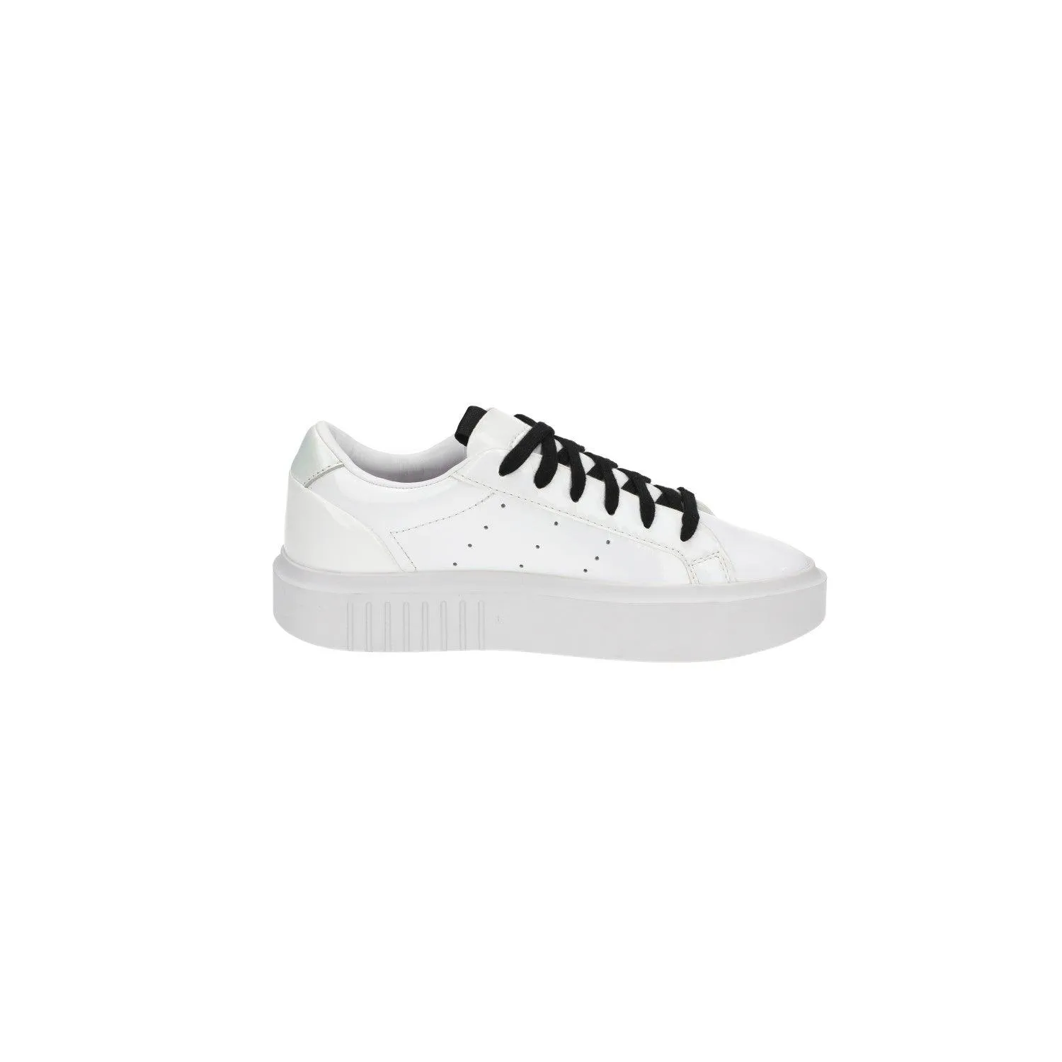 Adidas Originals Sleek Super Low-Top Sneakers Patent Leather White Colour For Women