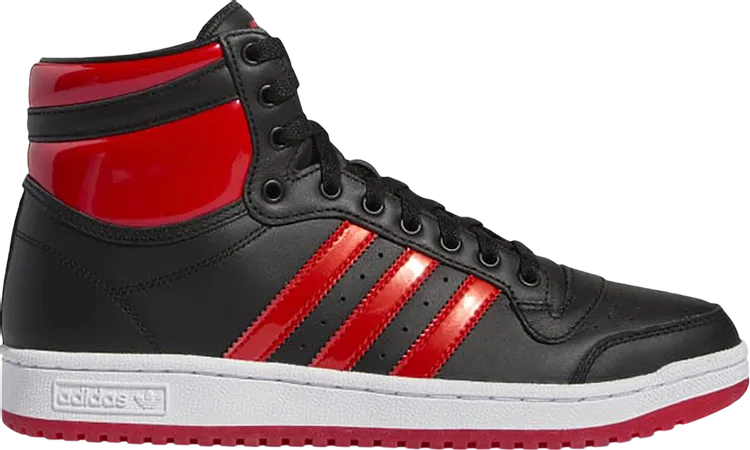 Adidas Top Ten High 'Black Vivid Red' Sneakers, black