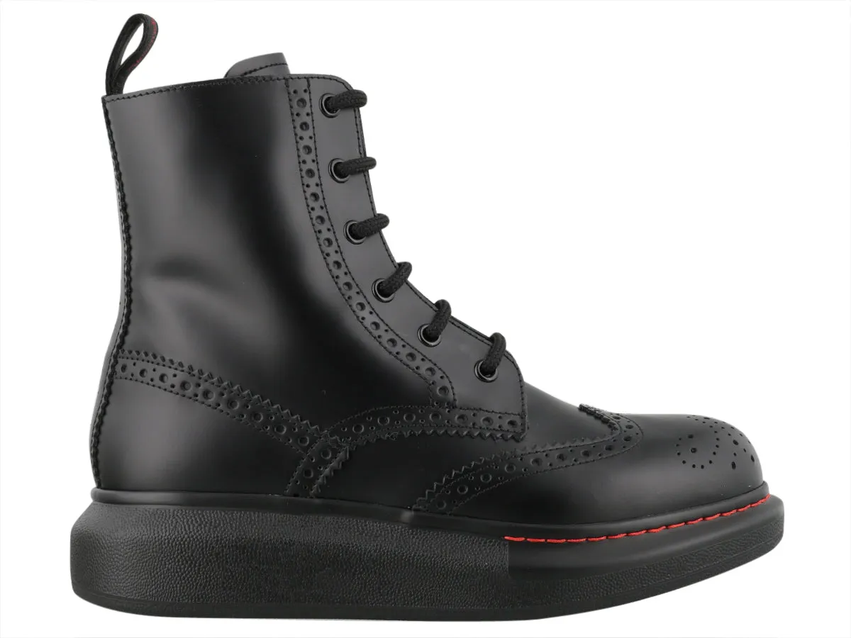 Alexander McQueen Hybrid Lace Up Boots