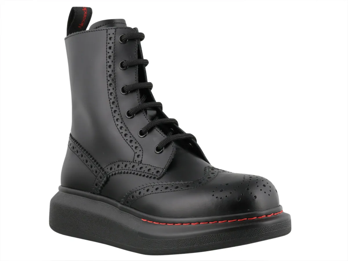 Alexander McQueen Hybrid Lace Up Boots