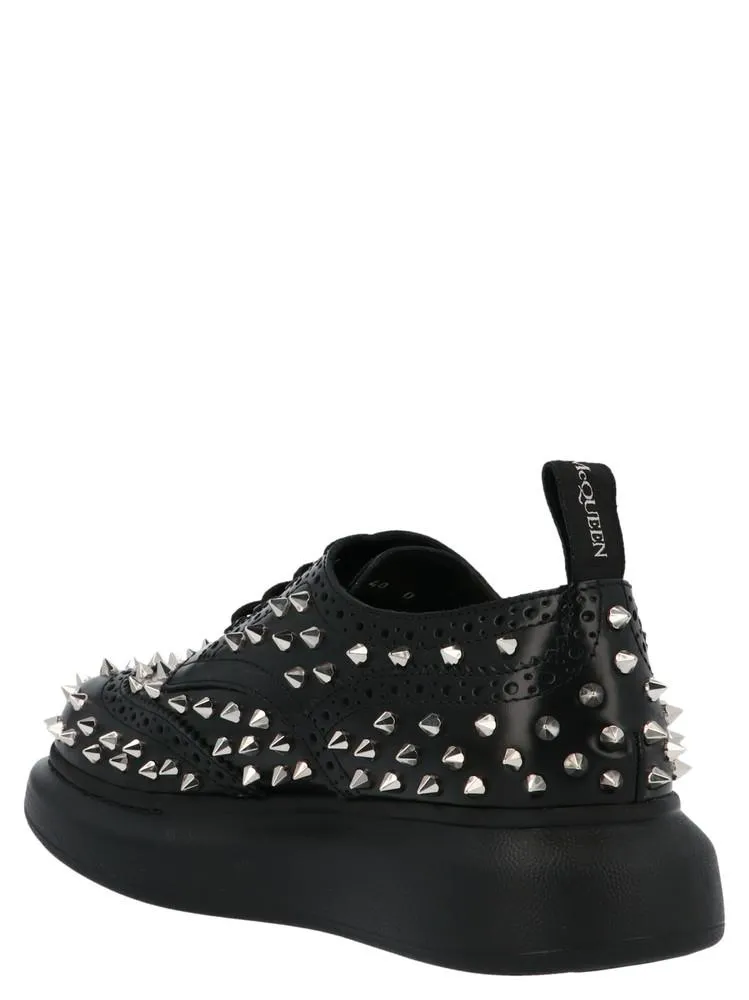 Alexander McQueen Studded Hybrid Lace-Up Shoes