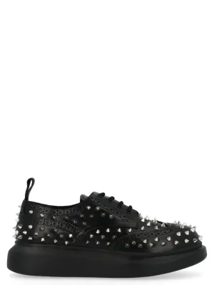 Alexander McQueen Studded Hybrid Lace-Up Shoes