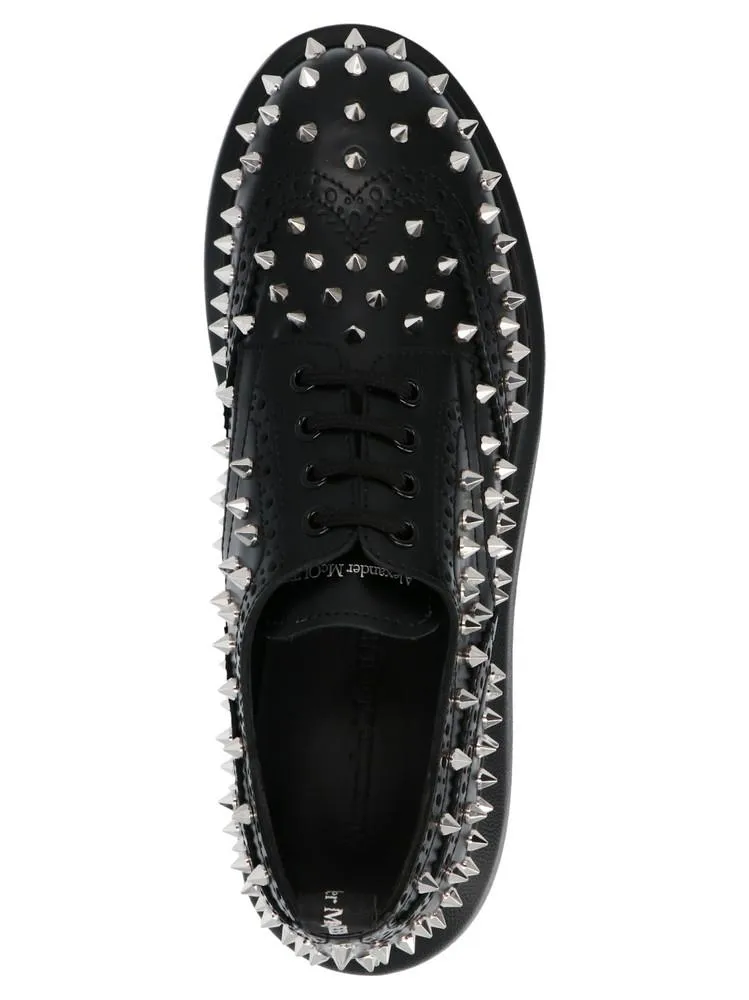 Alexander McQueen Studded Hybrid Lace-Up Shoes