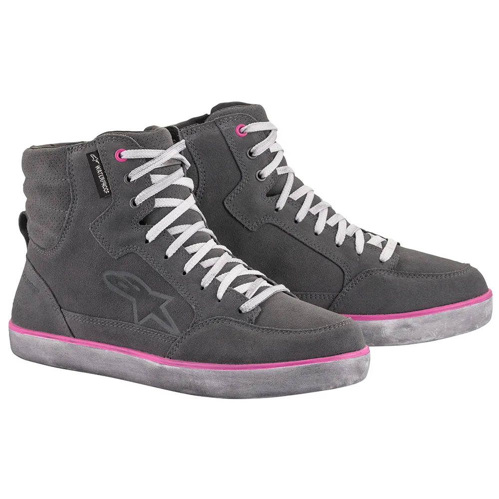 Alpinestars Stella J-6 Waterproof Ladies Boots Grey / Fuchsia