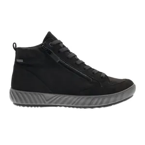 Ara Adrienne High Top Sneaker (Women) - Black Hydro-Microsuede