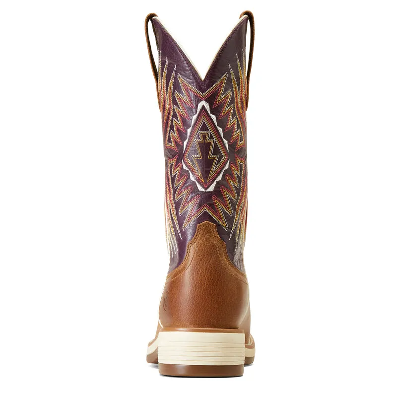 'Ariat' Women's Ridgeback Western Square Toe - Toasty Tan / Vino