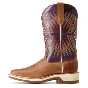 'Ariat' Women's Ridgeback Western Square Toe - Toasty Tan / Vino