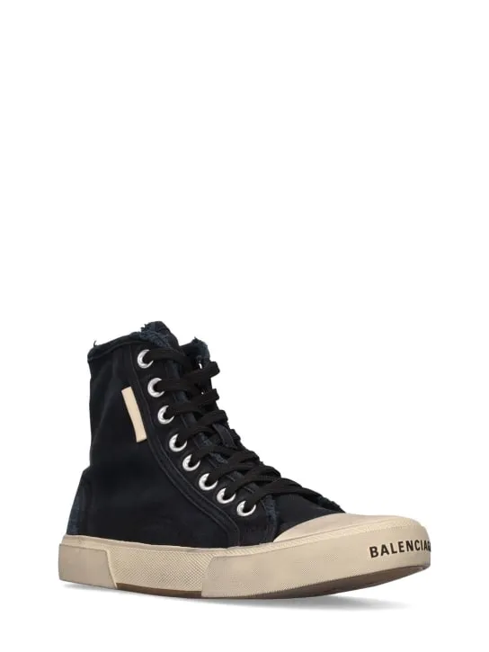 Balenciaga   20mm Paris cotton high top sneakers 