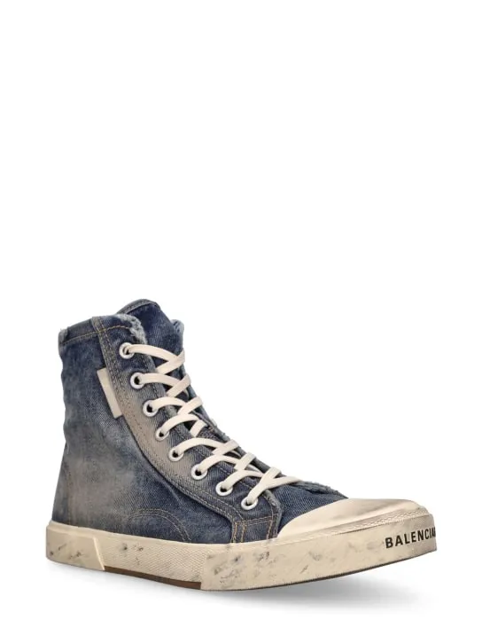 Balenciaga   Paris 90&#x27;s denim high top sneakers 