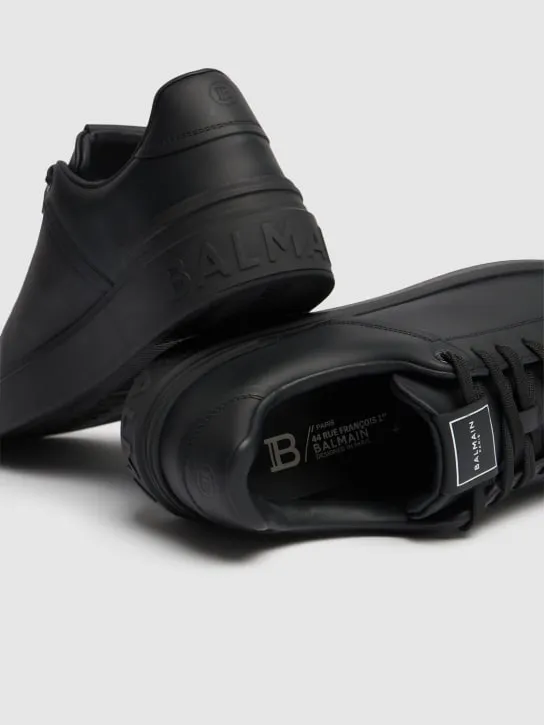 Balmain   B Court leather low top sneakers 