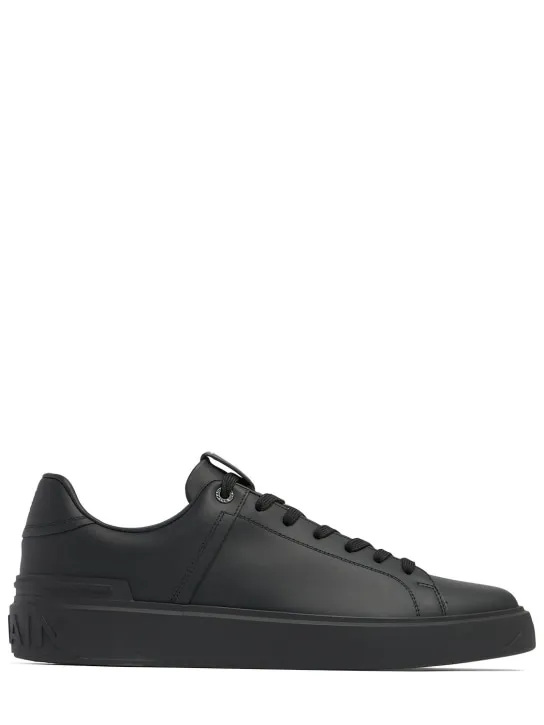 Balmain   B Court leather low top sneakers 