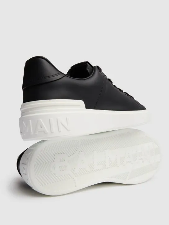 Balmain   B Court leather low top sneakers 