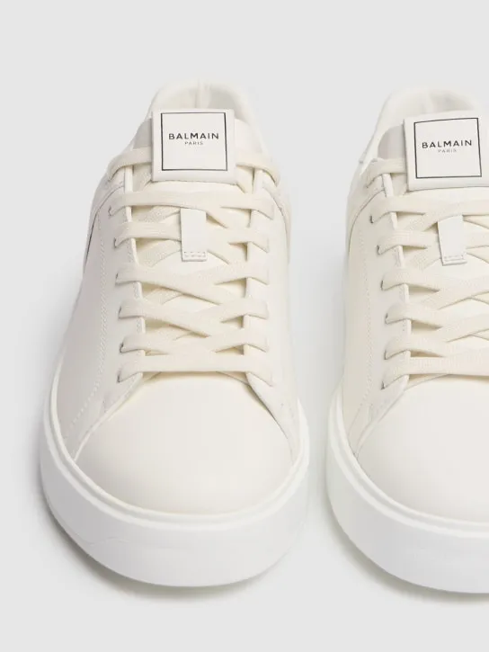 Balmain   B Court leather low top sneakers 