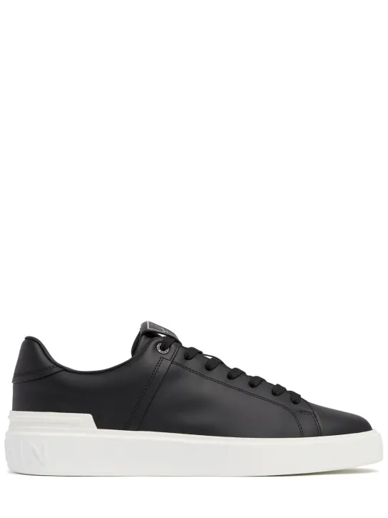 Balmain   B Court leather low top sneakers 