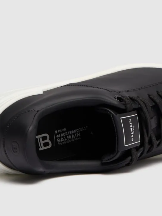 Balmain   B Court leather low top sneakers 