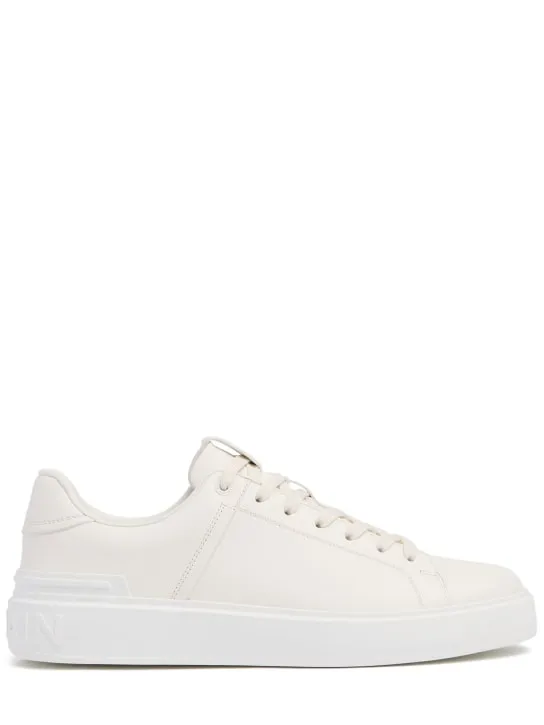 Balmain   B Court leather low top sneakers 