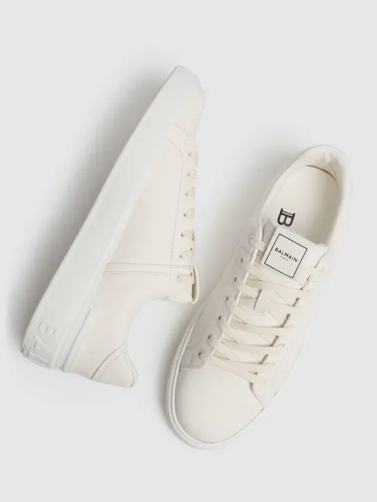 Balmain   B Court leather low top sneakers 