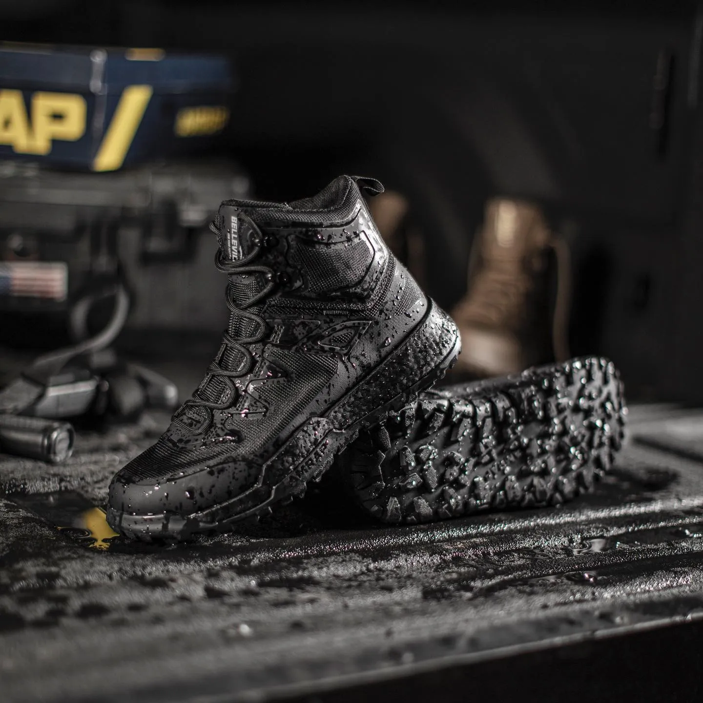 BELLEVILLE BV970ZWPT AMRAP Vapor Waterproof Black Tactical Boots