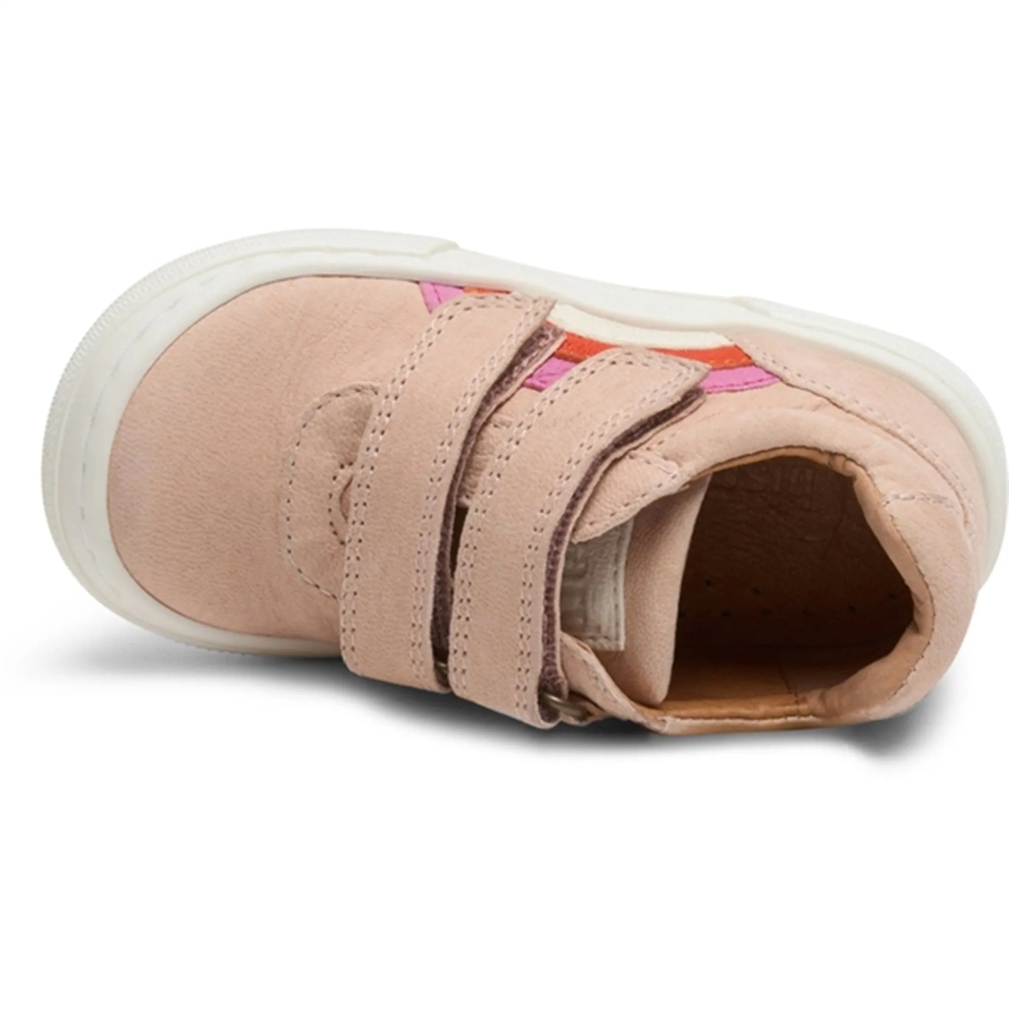 Bisgaard Rainbow Low Velcro Shoe Nude