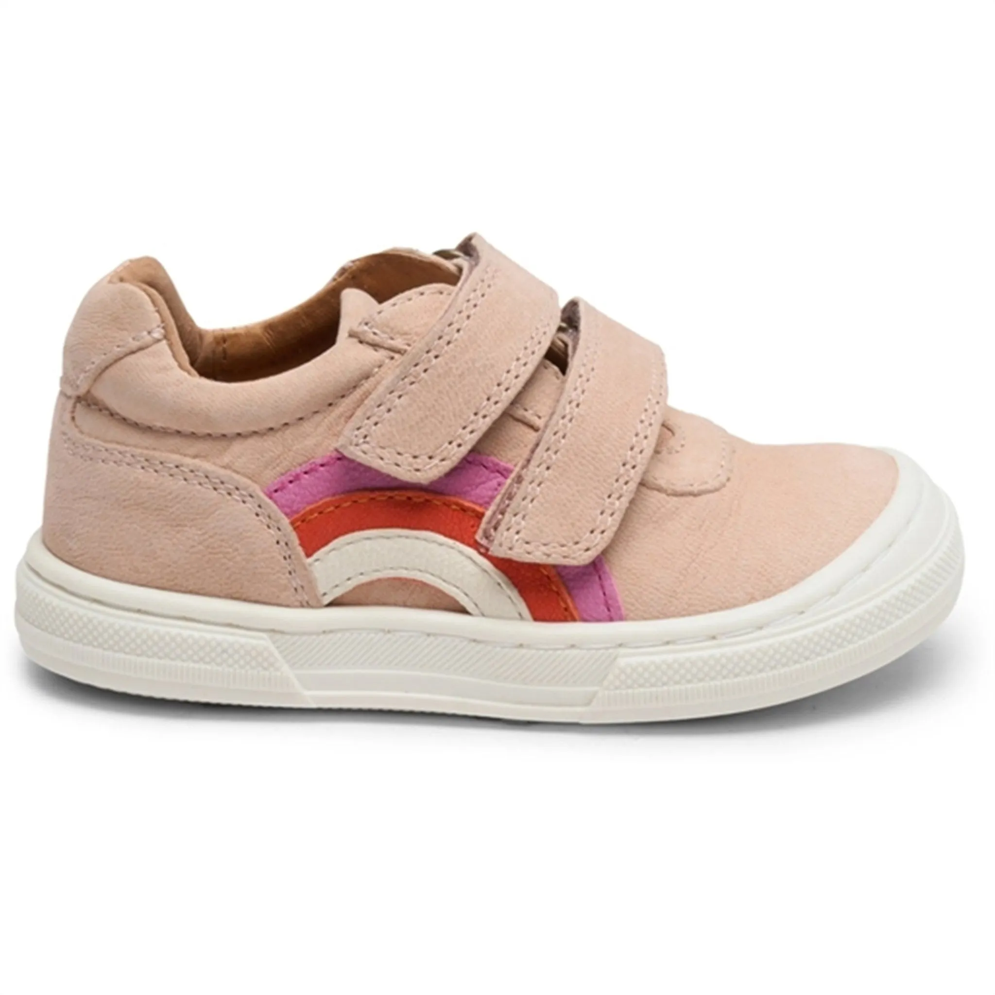 Bisgaard Rainbow Low Velcro Shoe Nude