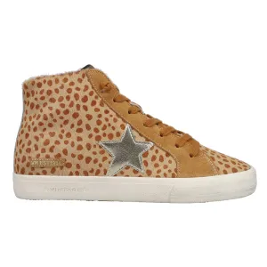 Break Out Metallic Leopard Print High Top Sneakers