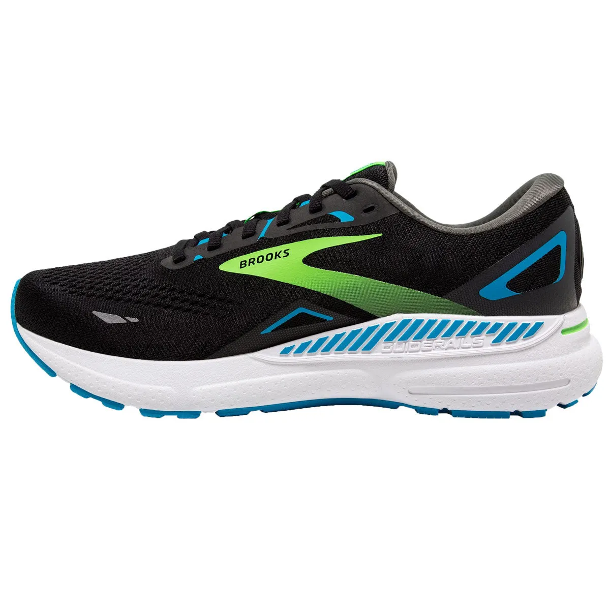 Brooks Adrenaline GTS 23 Running Shoes - Mens - Black/Hawaiian Ocean/Green