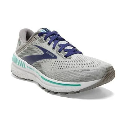 Brooks Women's Adrenaline GTS 22 Sneaker - Alloy/Blue/Green