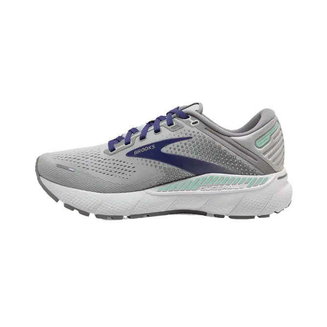 Brooks Women's Adrenaline GTS 22 Sneaker - Alloy/Blue/Green