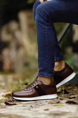 Brown Mid Top Sneakers for Men | GentWith.com