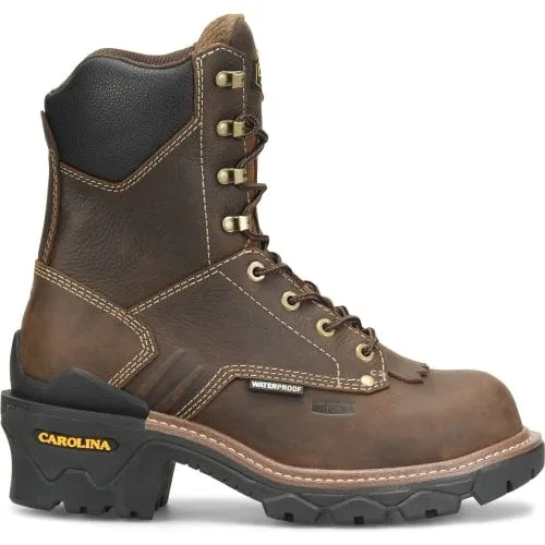 Carolina Men's Cardinal 8" Comp Toe WP Slip Resist Work Boot -Brown- CA7837