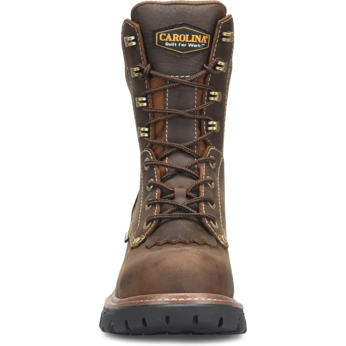 Carolina Men's Cardinal 8" Comp Toe WP Slip Resist Work Boot -Brown- CA7837