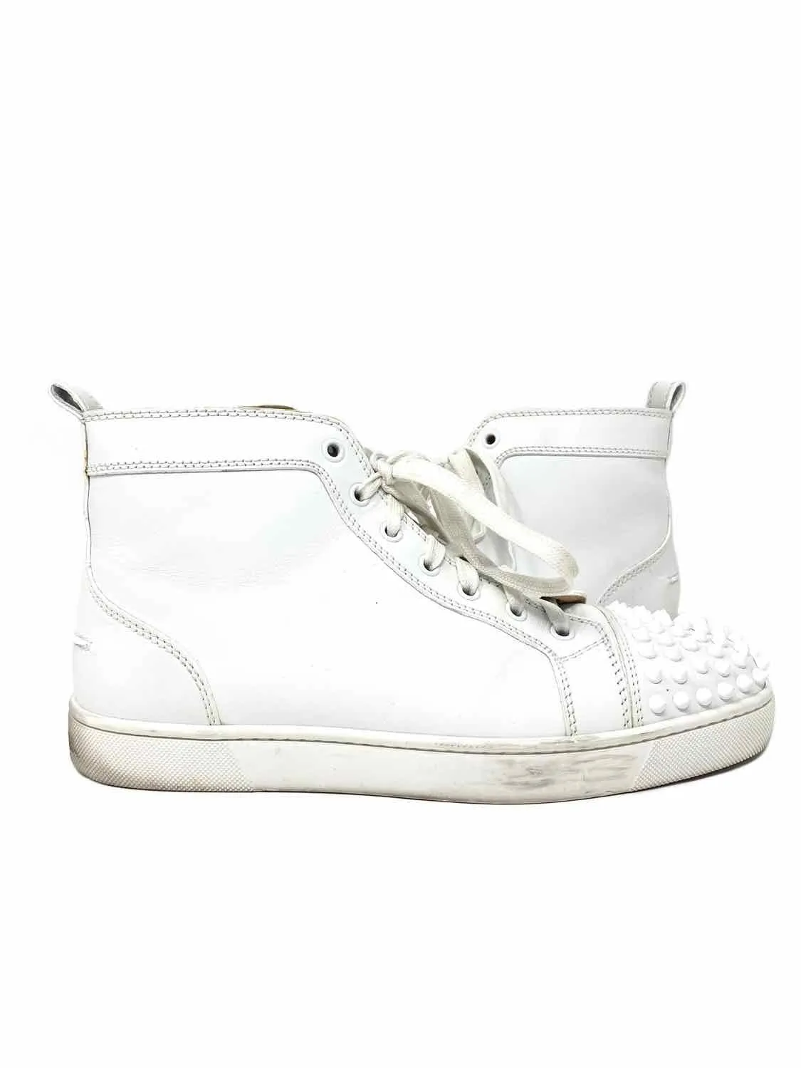 Christian Louboutin Men's White High-Top Shoe Size 40.5/7.5 Sneakers