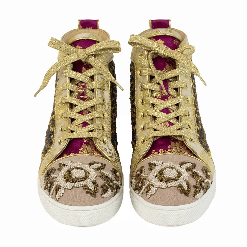 Christian Louboutin x Sabyasachi Limited Edition High Top Sneakers