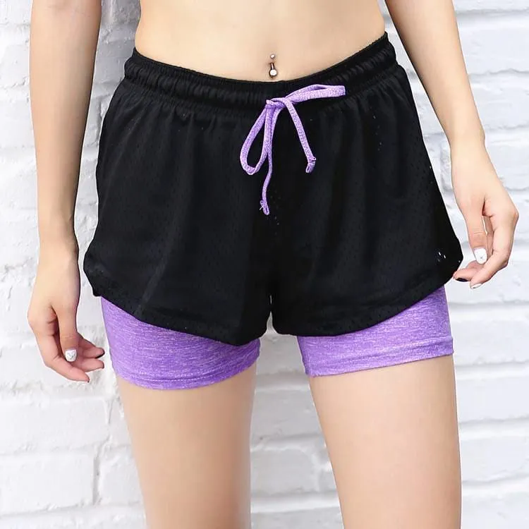 Colorful Women's Polyester Running Shorts