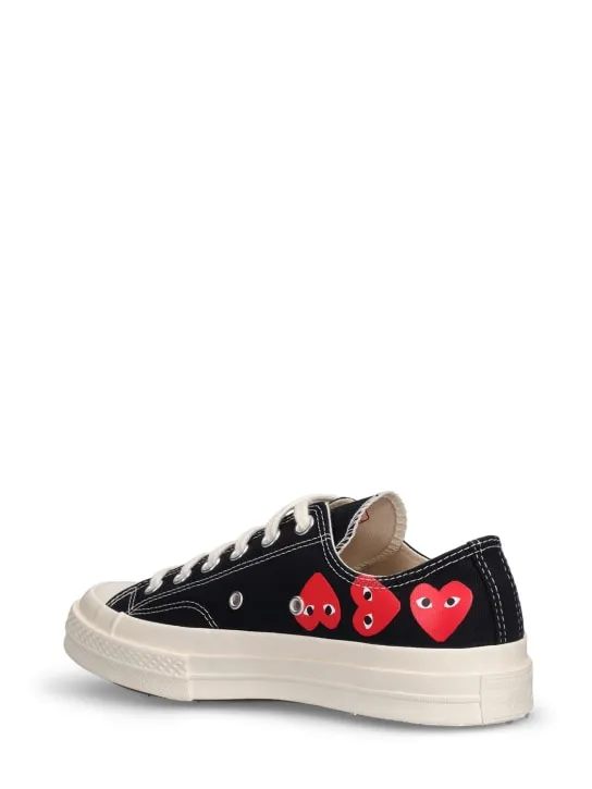 Comme des Garçons Play   Converse canvas low top sneakers 