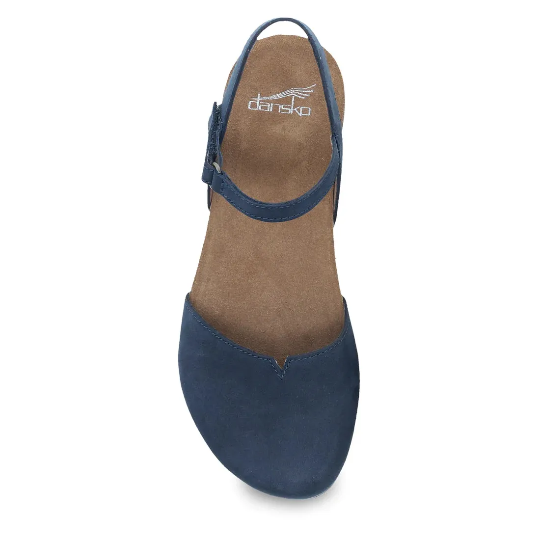 Dansko Women's Rowan Sandal - Navy Milled Nubuck