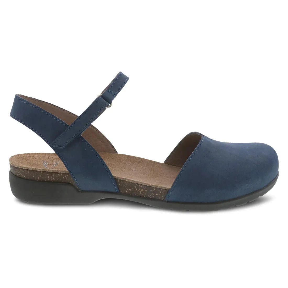 Dansko Women's Rowan Sandal - Navy Milled Nubuck