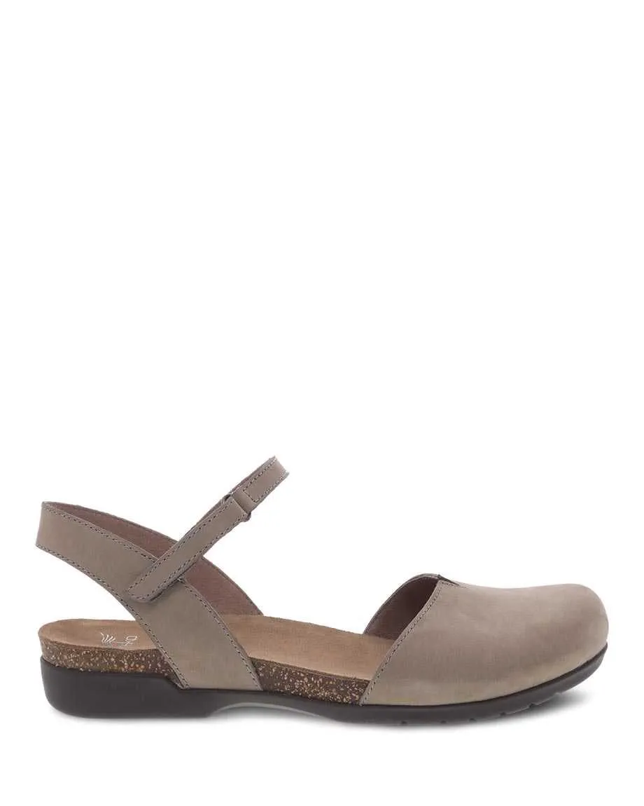 Dansko Women's Rowan Sandal - Taupe Milled Nubuck