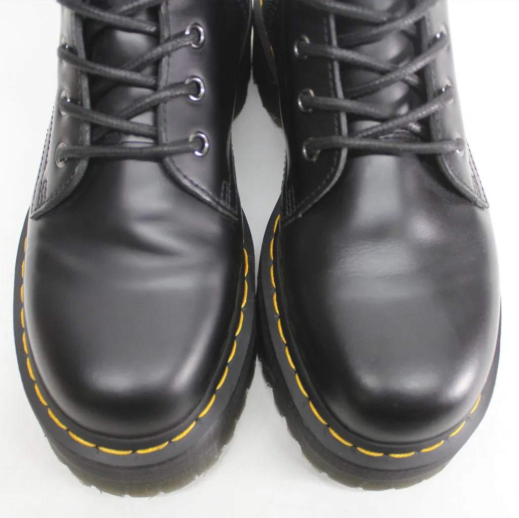 Dr. Martens Jadon Black Unisex Leather Mid-calf 8-eye Boots - UK 7