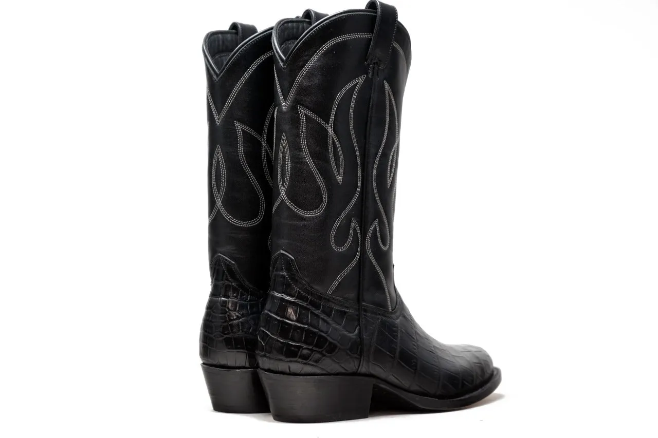 Durango Boots V4 Black "in a while Crocodile"