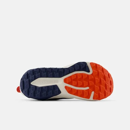 DynaSoft Nitrel v6 Bungee with Top Strap Trail Shoe - NB Navy with Neo Flame and Sea Salt