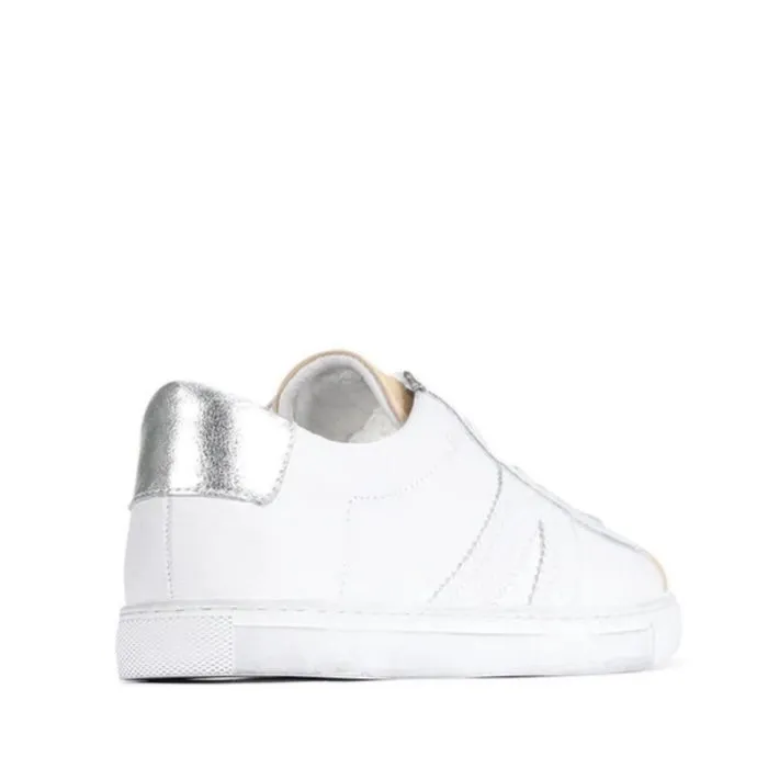 EOS Burn Womens Leather Sneaker White/Tan