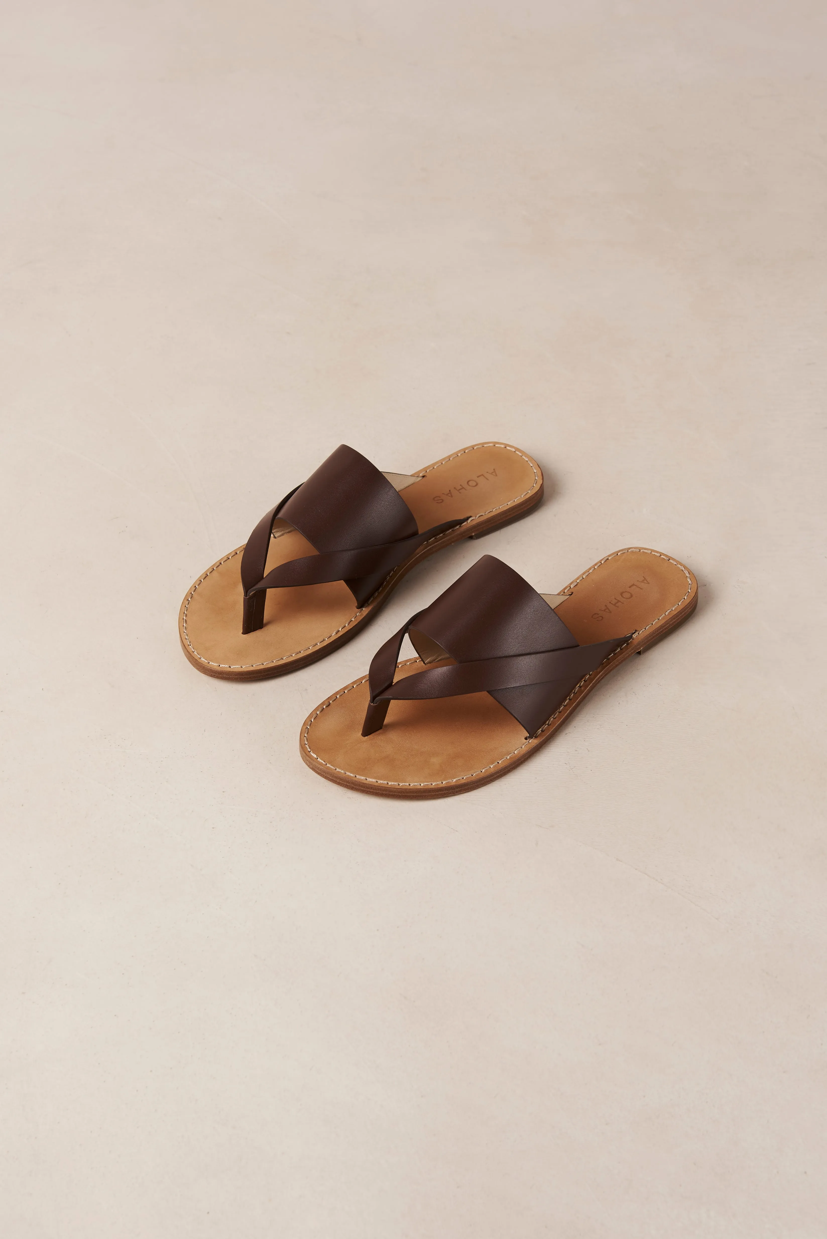 Eugene Sandals - Brown Leather